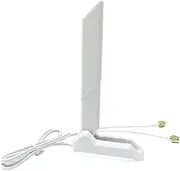 RP-SMA Dual-Band WiFi 6E Antenna Replacement for NUC NUC13RNGi9 NUC13SBBi9 ASUS 2T2R ROG Strix B660-I Z590-E Z690-A Z690-E Z690-I X570-E Z590-F Z590-I Z690-A Z690-F Z690-G 14008-02650600 (White)