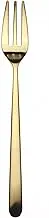 Mepra 10811111 Linea Ice Oro Serving Fork 24.1 cm Brushed Gold Finish, Dishwasher Safe Cutlery