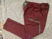 UNDER ARMOUR ELITE FITTED SPORSTYLE 600 DEEP RED CARGO PANTS SIZE M MEN $100.00