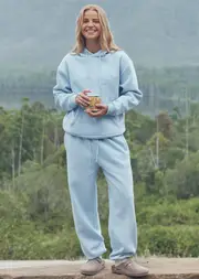 [Lorna Jane] Sports Club Fleece Sweatpants in Blue, Size - Small S Toulouse Blue