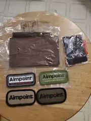 Leeman NY Prime Line Aimpoint Luggage Tag, Microfiber Lens Cleaner, And Patches