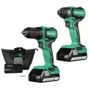Metabo HPT KC18DDX 18V Sub-Compact Driver Combo Kit - Black/Green