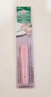 Clover 1226 Amour Steel Crochet Hook-Size 12/.6mm NIP