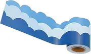 HOMSFOU Roll Border Paper Classroom Decor School Sky Border Sticker Blackboard Trim Decal Cloud Pattern 1 Roll