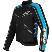 Stella T-Dyno Air Black Light Blue Ecru Womens Motorcycle Jacket