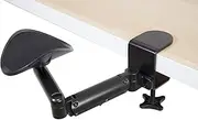 Mount-It! Adjustable Arm Rest for Desk | Ergonomic Computer Desk Arm | Height Adjustable, Full Motion Elbow Support with Clamp-On Base (MI-7145)
