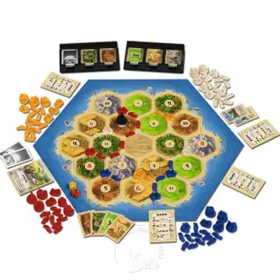 【新天鵝堡桌遊】卡坦島大盒版2019年版 Catan Big Box 2019(全家一起玩)