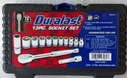 Duralast SAE 3/8" Drive 13pc Socket Set w/Ratchet & Extension 72 tooth