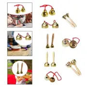 2Pcs Musical Bells Musical Instrument, Metal Hand Percussion Bells, Hand Bells