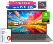 ASUS Zenbook Laptop Office 2024 14 6-Core AMD Ryzen 5 8GB RAM Upto 2TB SSD MX450