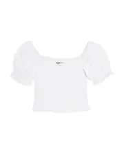 KatieJnyc Girls' Marlee Smocked Floral Puff Sleeve Top - Big Kid