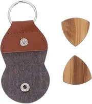 OFFIGAM 1 Set Acoustic Guitar Picks with Plectrum Case Durable Material Guitar Supplies for Acoustic Electric Ukulele and Mandolin Instruments