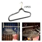 5 Pieces Acrylic Hanger with Swivel Hook Coat Hanger for Jackets Jeans Suit