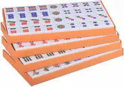 Chinese Mahjong Set, Mahjong Game Set with 146 Numbered Large Tiles (1.5"