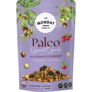 THE MONDAY FOOD CO Paleo Gourmet Granola Macadamia & Cranberry 300g