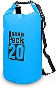 10L / 15L / 20L / 30L Outdoor Waterproof Dry Backpack Water Floating Bag Roll Top Sack for Kayaking Rafting Boating River Trekking