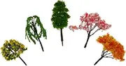 Sets Artificial Miniature Trees Table Tree Adornment Landscape Decoration for DIY Garden Safe for Home Office Pcs