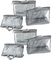 [ANDRESLAD] 6pcs Handbag Storage Bag Tote Bag Purses Vacuum Purse Organizer Hanging Storage Bag Modern Clear Purse Ladies Organizers Simply Storage Organizer Hand Bags Handbags