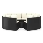 Garden Dining Set 3 Piece Outdoor Dinner Furniture Set Multi Colours vidaXL