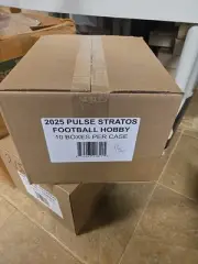 2025 Pulse Stratos Football Hobby Box 10 Box Factory-Sealed Case