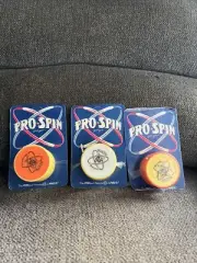 3 Vintage 1980s Pro Spin Yoyo 3 Color Combos Stinger Duncan Sales & Promo New
