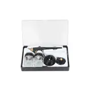 SP Tools Scorpion 7Pcs Air Brush Kit - 140mm Long Air Brush 600mm Hose Glass Pot