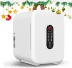 Portable Mini Fridge, 10L Compact Car Refrigerator Small