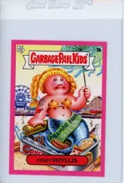 2019 GPK NYC Takeover FISHY PHYLLIS 2b Pink Parallel Garbage Pail Kids