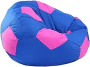 UYSOFRCV Football Bean Bag Covers Without Filling(No Filler), Lazy Sofa Comfortable Leisure Sofa Tatami Multifunction Chair Stools Ottoman for Adults Teens,Blue,D100CM