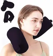 Hxcxrst Travel Pillow-Twist Memory Foam Neck Pillow Support Pillow, Used for Neck, Chin, Waist and Leg Support-Suitable fo Airplanes, Buses, Trains.
