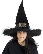 Ridged Witch Plush Deluxe Hat