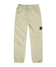 Stone Island Compass Patch Elasticated Waist Cargo Trousers 28 pistachio green