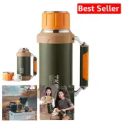 2QT Stainless Steel Vacuum Insulated Coffee Bottle - Keeps Drinks HOT/COLD 24H