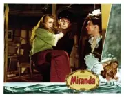 Miranda Lobby Card Glynis Johns John McCallum Yvonne Owen 1948 Old Movie Photo