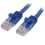 StarTech 10m Blue Cat5e Ethernet Patch Cable, Snagless - 45PAT10MBL