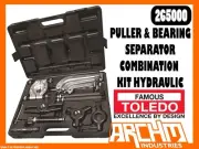 TOLEDO 265000 - PULLER & BEARING SEPARATOR COMBINATION KIT HYDRAULIC - UNIVERSAL