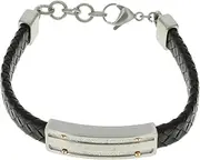 [Police] 26046BLS01 Stainless Steel Bracelet, Includes Exclusive Box and Paper Bag, 小, Stainless Steel, No Gemstone