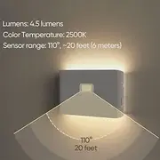LED Night Lights Motion Sensor, USB Rechargeable Wireless Night Light Kitchen Cabinet Corridor Night Step Lights for Bathroom,Hallway, Bedroom, Kids Room, Kitc