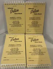 Official Police Notebook #707-N Blank Pad 4 Packs of 5 (20) Sealed