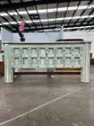 Indian Antique Timber Distressed Finish Hand Carved Ethnic Console Hall Table