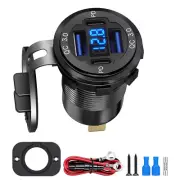 12-24V Fast Car Charger allowing simultaneous charging of multiple devices