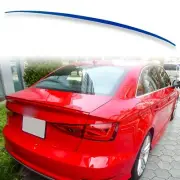 Painted ABS Rear Trunk Spoiler For Audi A3 S3 RS3 8V Sedan Scuba Blue LX5Q (for: Audi)
