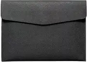 [JFBTHI] Folders Leather File Bags A4 Paper Folder Thickened Data Snap Business Briefcase Large Capacity Portable File Bag Storage Bags for Daily Filing and Organization