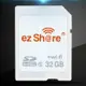 耀您館★ezShare易享派無線wi-fi SD記憶卡32G wifi熱點SDHC卡32GB(Class 10,分享照片google+FB臉書facebook)ez Share ES100 explorer適適相機Sony索尼NEX-5R NEX-6 NEX-F3 a37 a57 NEX-5N NEX-7 NEX-C3 NEX-5 NEX-3 A77 A35A55 A33 SLT-A65 A560,非eyefi eye-fi connect mobile pro x2 Toshiba FlashAir