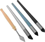 1Set Pastel Blending Tools with Sponge Rubbing Brush and Scraper for Artists Versatile Sketching Accessory for Oil Painting Watercolor and Detailed Artwork