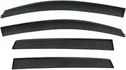 Window Visor Door Visor Fit for Dodge Caliber 2007-2012 CAR Window Visor Vent Wind Deflectors Visors Rain Fit for Guard Shades Visor (Color : Without Bright bar)