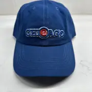 Chicago Cubs Hat Cap Budweiser Bleachers Hat Strapback Blue Adjustible