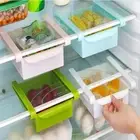 Slide Shelf Freezer Organizer Fridge Space Rack Saver LH Storage Kitchen HolderR