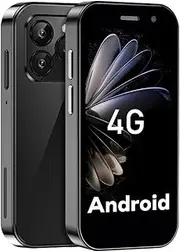 mini mobile phone smartphone for kids 3-inch screen 2000 mAh 2.0+5.0MP face unlock 4G no contract phone (Black,2GB + 16GB)