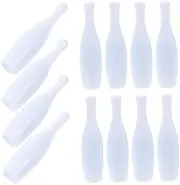 ibasenice 30pcs Mini Bowling Portable Bowling Pin Small Bowling Game Prop Reusable Bowling Pin Bowling Accessories for Men Bowling Ornaments Bowling Pin for Table Bowling Plastic White